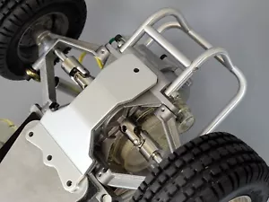 Aluminum Skid Chassis Rear Protect Plate Tamiya RC 1/10 Sand Scorcher Buggy SRB - Picture 1 of 8