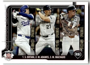 2025 Topps Serie 1 - Leader della Lega #86 Ohtani, Manny Machado, Willy Adames - Foto 1 di 2