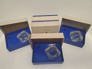 Vintage Cambridge Crystal Salt Cellar Westmoreland Box Lot of 5 NO Spoons - Picture 1 of 6