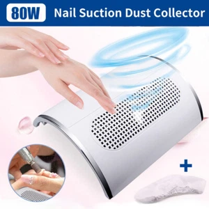 Nail Dust Fan Cleaner 80W Vacuum Collector Strong Absorption Carving Manicure - Picture 1 of 19