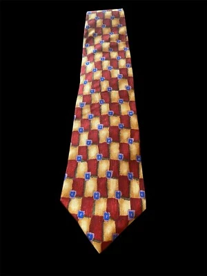 JERRY GARCIA CORBATA SEDA TEQUILA COLECCIÓN COCKTAIL ROJO, AZUL, DORADO 57” Foto 1 de 2