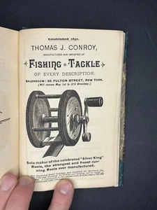 SCARCE BOOK -Practical Angler - Kit Clarke 1892 1st Fishing Catalog in back - Picture 1 of 12
