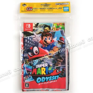 ~ Nintendo - SUPER MARIO BROS - Bandai - Super Mario Odyssey WASH CLOTH * rare - Picture 1 of 3