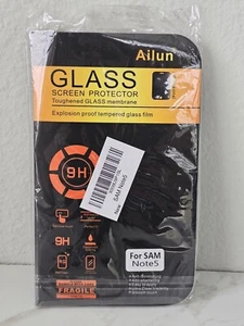 Tempered Glass Screen Protector Samsung Note 5 NEW FAST SHIPPING - Picture 1 of 4