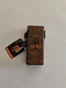 Smokezilla Survival Case for Lighter & Cigarettes - gold / black tree of life - Picture 1 of 2