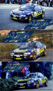 Decals Subaru Impreza WRC Rallye Catalunya 1995 Sainz McRae Liati 555 calcas - Foto 1 di 4