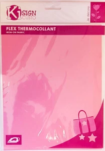Fabric Flex Thermal Adhesive Pink Matt 20 X 25 CM - Picture 1 of 2