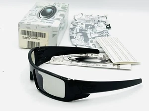 NEW OAKLEY GASCAN SUNGLASSES 3X- W/ HDO - 3D LENS POLISHED BLACK FRAME BLACK  - Picture 1 of 12