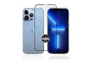 Ibroz Coque Bayer Antichoc Ultra Transparente + Verre Trempé 3D 9H pour iPhone - Photo 1/4