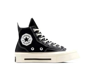Scarpe Converse Chuck 70 De Luxe Squared High nere/nere/gret UK 8 EUR 41,5 - Foto 1 di 8