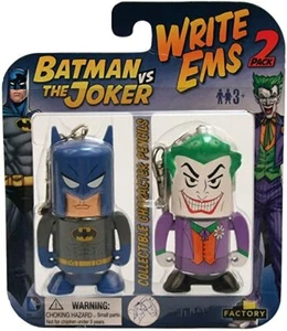 Factory Entertainment DC Write Ems (2-Pack), Batman/Joker - Picture 1 of 1