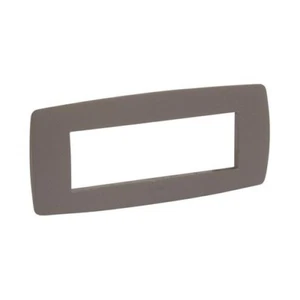 legrand 685618 vela placca tonda 6 posti colore bruna terre - Imagen 1 de 1