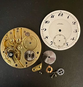 Vintage Union Pocket Watch Movement 43mm - Picture 1 of 12