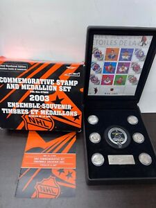 2003 CANADA NHL ALL STAR STAMP AND MEDALLION SET