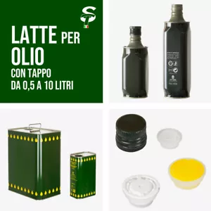 Latta per olio Verde a Bottiglie e Rettangolare stagna 250/500 ml 1 2 3 5 10 lt - Zdjęcie 1 z 58