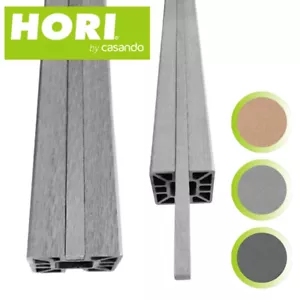 HORI WPC Nutleiste Sichtschutzzaun Stecksystem Zaun Garten Gartenzaun - Bild 1 von 7