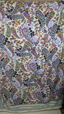Vera Bradley Purple Paisley Plush Micro Fleece Throw Blanket Floral Design 66x96 - Image 1 of 4
