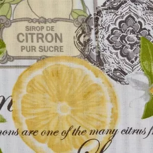 🍋 Waverly Lemon Zest Tier Pair Kitchen Window Curtain | Limoncello Yellow Green - Picture 1 of 3