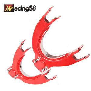 Front Upper Adjustable Camber Arm For 88-91Honda Civic/88-91 Honda CRX Red
