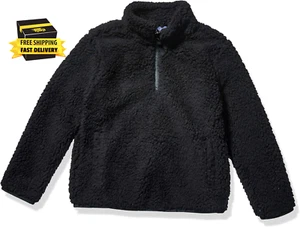 Girls and Toddlers' Sherpa Fleece Quarter-Zip Jacket ⭐️⭐️⭐️⭐️⭐️ - Picture 1 of 5