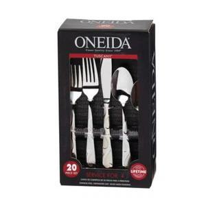 Oneida Tuscany 20 Piece Everyday Flatware Set - Service for 4 - Picture 1 of 6