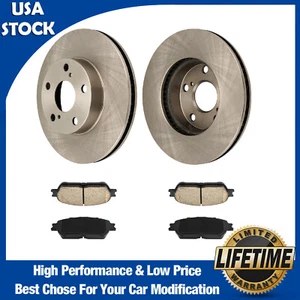 31428+D906 New Pair Front Brake Rotors Pads for Toyota Tacoma 2005-2014 2015 - Picture 1 of 23