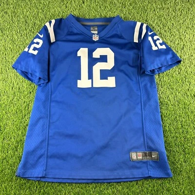 Nike Andrew Luck Colts #12 Blue NFL Football Jersey Boys Youth Sz XL GUC - Image 1 of 4