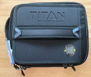 Titan Arctic Zone Fridge Cold Crush Resistant Lunch Pack with 2 Ice Walls Black - Picture 1 of 8