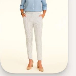 Neu ohne Etikett Chico's gerades Bein Knöchel vertikale Streifen Hose Chicos 1P oder US 8P - Bild 1 von 9