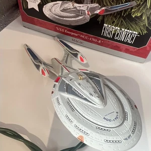 Star Trek U.S.S Enterprise NCC-1701-E Christmas Hallmark Keepsake Ornament NIB - Bild 1 von 24