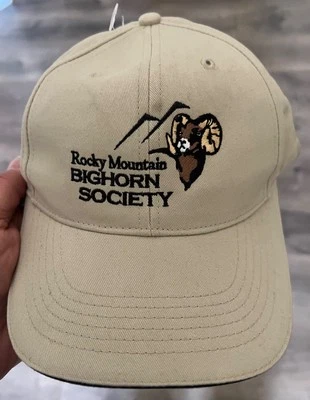 ROCKY MOUNTAIN BIGHORN SOCIETY Baseball Hat Cap BIG HORN SHEEP HUNTING - Image 1 of 4