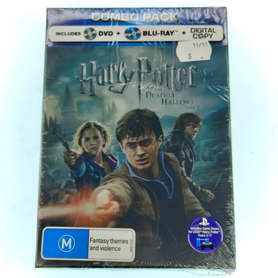 Harry Potter and the Deathly Hallows Part 2 - Blu Ray  + DVD - New Sealed  - Image 1 of 2