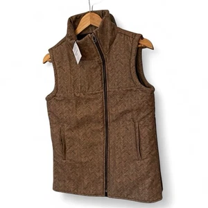 Saint Hugh Shooter’s Vest Marsh Series Brown Quilted Outdoor Hunting  Vest Sz - Picture 1 of 9