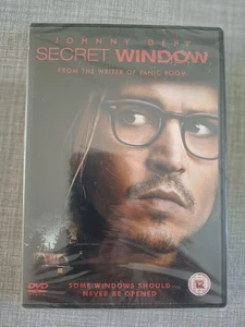 Secret Window DVD Johnny Depp - Brand New and Sealed - Cert 15  Region 2 - Picture 1 of 1