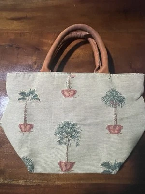 Tommy Bahama Cartera Bolso de Mano Tropical Verde Tapiz Palmeras Bolso Cartera Bolso Foto 1 de 4