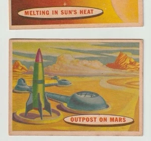 VINTAGE 1958 A&BC SPACE TRADING CARDS 75 OUTPOST ON MARS UK SMALL LOGO EXC! - Picture 1 of 2
