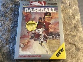 New & sealed Baseball Atari 7800 Real Sports Series small tear on front plastic