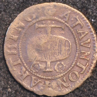 Somerset Taunton Farthing Token 1667 By the Constables (T11) - Image 1 of 2