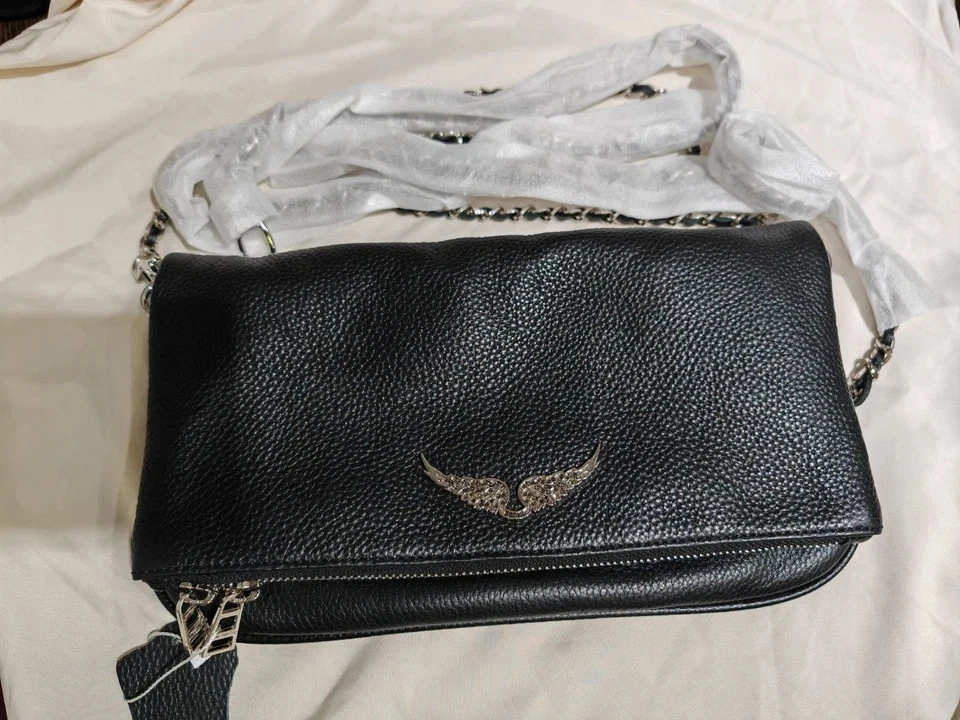 NUEVO Bolso Bandolera Mujer Zadig & Voltaire Cuero de Alta Calidad Negro Foto 1 de 4