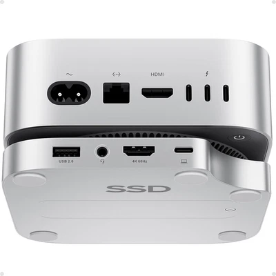 USB-C Dock Hub Dockingstation Ständer HDMI Ssd-Erweiterung Für Mac Mini M4 Pro - Bild 1 von 4