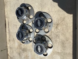 SET OF 4 CHEVROLET 5 LUG CENTER HUB CAPS - Picture 1 of 10
