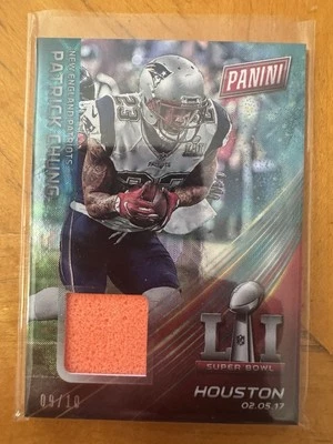 2017 Panini Black Friday Patrick Chung Super Bowl LI Game Used Pylon /10 Rapture - Image 1 of 2