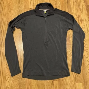 Smartwool Merino Wool 1/4 Zip Pullover Men’s Size Medium Grey - Picture 1 of 10