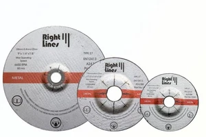 RIGHT LINES Metal Grinding Discs - Picture 1 of 3