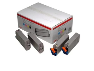 Oki Rainbow Pack Type C4 New Genuine Pack Of 4 Cartridges  OKI 01101001 - Picture 1 of 8