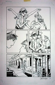 JEFF WEIGEL Signed Quantum Mechanics HAND INKED INTERIOR PAGE 65 Oni Press #JW - Picture 1 of 2