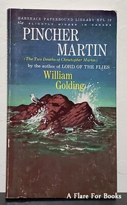 Pincher Martin Two Deaths of Christopher Martin By William Golding - 3rd Prtg - Picture 1 of 3