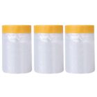 3X(Dust Sheets Roll, Plastic Ing Film Rolls Drape Ing Film With1653