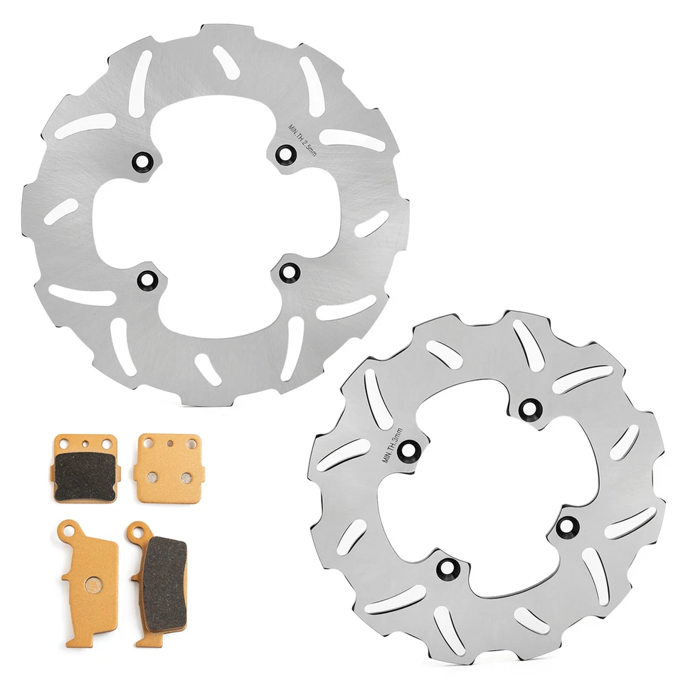 CR85R CR85RB 03-07 For Honda Solid F+R Brake Disc Rotors Pads CR80R CR80RB 96-02 - Image 1 of 4