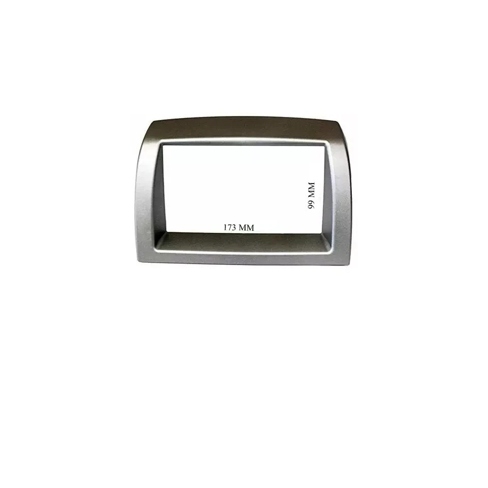 Mascherina autoradio Lancia Y Ypsilon 2DIN SILVER ARGENTO/GRIGIO SCURO dal 2006 - Immagine 1 di 1